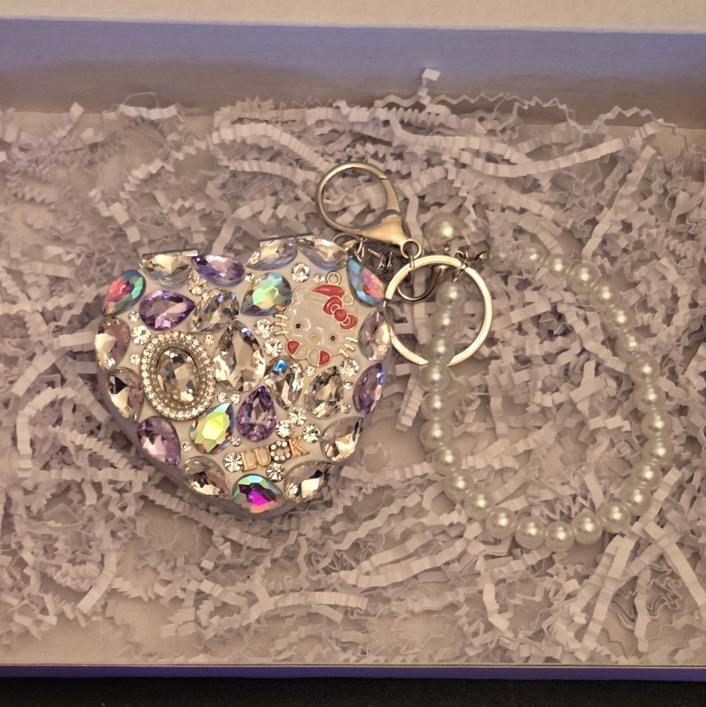 Keychain compact mirror